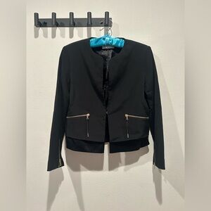 SANDRO PARIS Blazer Jacket in Black / Size 38 /